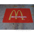 لافتة ماكدونالد بعلم ماكدونالد 90 * 150 سم بوليستر